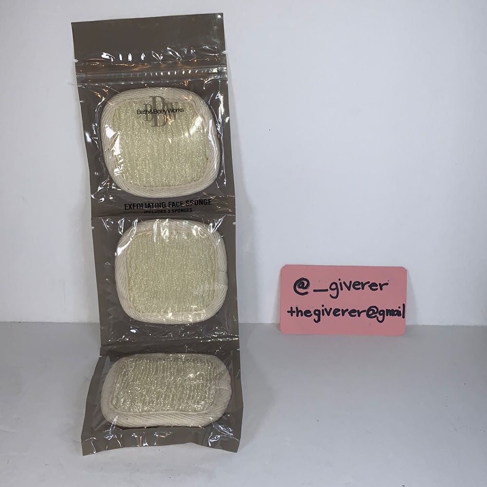 NWT 3x Exfoliating Face Sponge Bath & Body Works